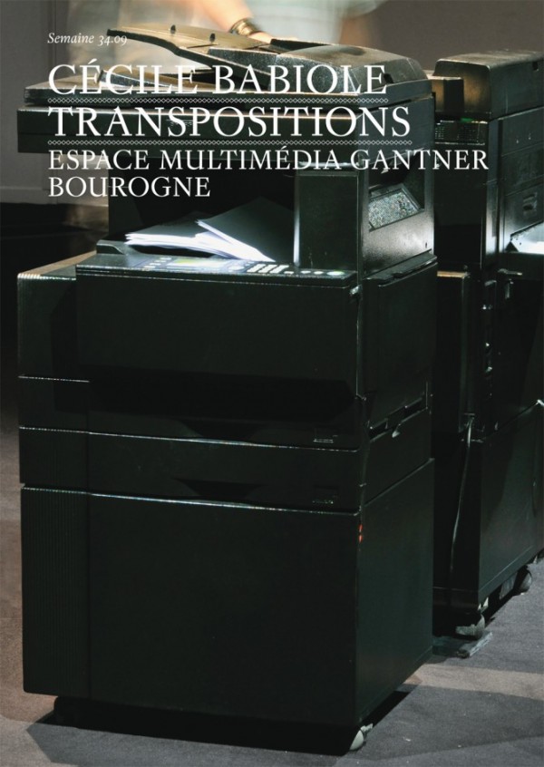 semaine 34.09 - Cécile Babiole - Tranpositions
