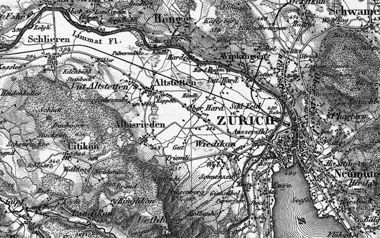 Carte Dufour de Zurich - Exposition The Great Offshore RYBN.ORG